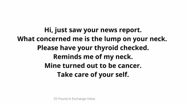 Video thumbnail for Viewer At Home Urges TV Presenter To See A Doctor Immediately