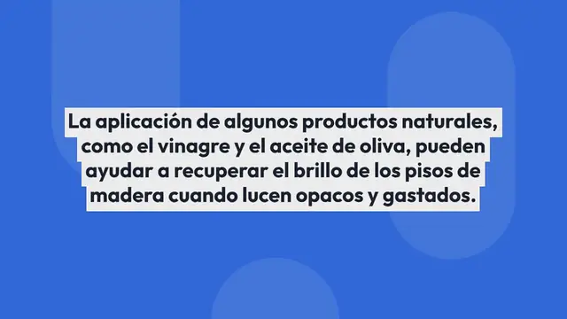 Video thumbnail for 5 productos naturales para recuperar el brillo de tu piso de madera