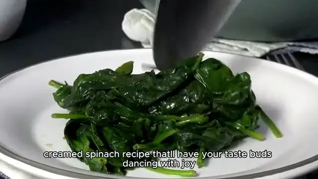 Video thumbnail for creamed spinach recipe