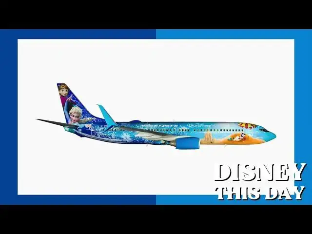 'Video thumbnail for WestJet Airlines Frozen Plane | DISNEY THIS DAY | October 23, 2015'