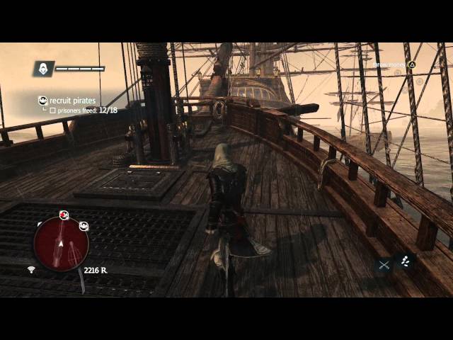 Video thumbnail for Assassin's Creed IV: Black Flag: The Teasure Fleet: Recruit 18 Pirates, Free Slaves, Guard Combat