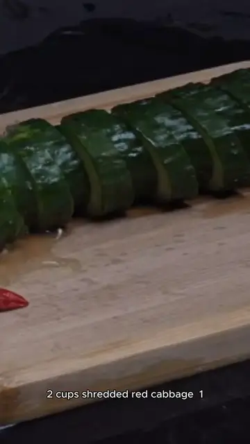 Video thumbnail for asian slaw recipe