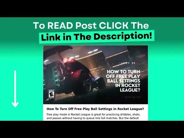 Video thumbnail for How To Turn Off Free Play Ball Settings in Rocket League?