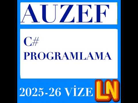 Video thumbnail for C# Programlama 2025-2026 Vize Soruları