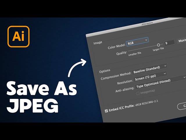 Video thumbnail for How to Save Illustrator File as JPEG