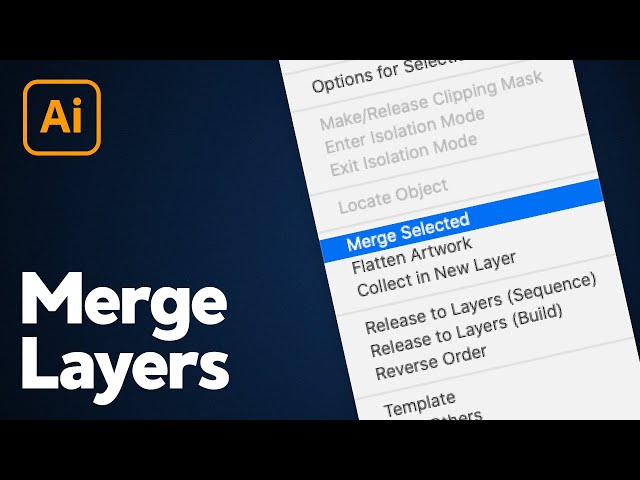 Video thumbnail for How to Merge Layers in Illustrator