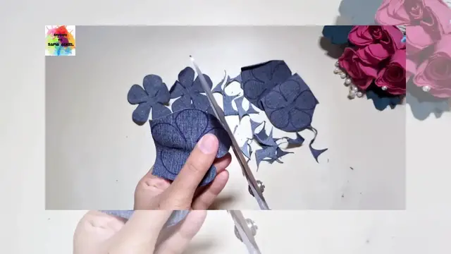 'Video thumbnail for DIY  Old Jeans /  Beautiful Rose By Using Old Jeans '