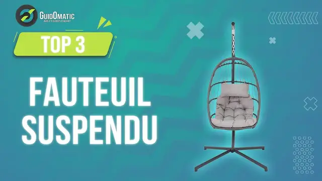 Video thumbnail for ⭐️ TOP 3 : FAUTEUIL SUSPENDU 2023