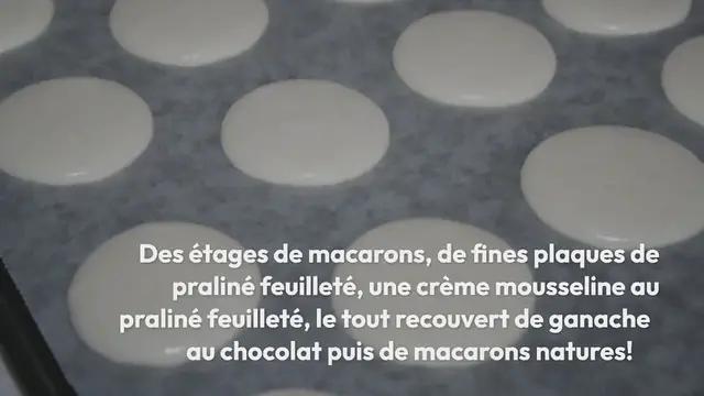 Video thumbnail for BÛCHE AU PRALINÉ FEUILLETÉ