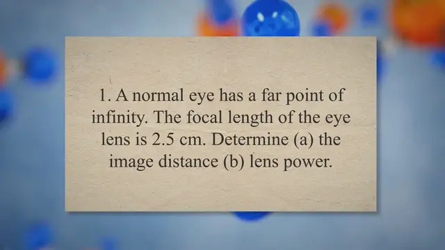 Video thumbnail for Optical instrument human eye – problems and solutions