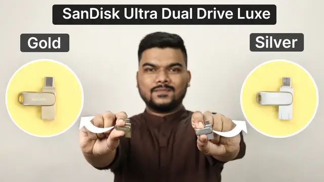 Video thumbnail for SanDisk Ultra Dual Drive Luxe Gold vs Silver Pen Drive: Which is Better?