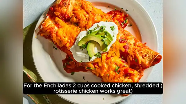 Video thumbnail for _Savory Chicken Enchiladas_ A Flavorful Delight