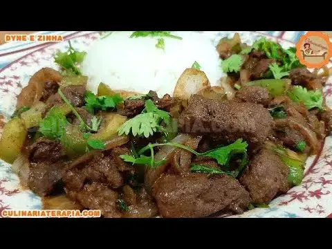 Video thumbnail for Aprenda a Preparar Iscas de Fígado Bovino Super Aceboladas