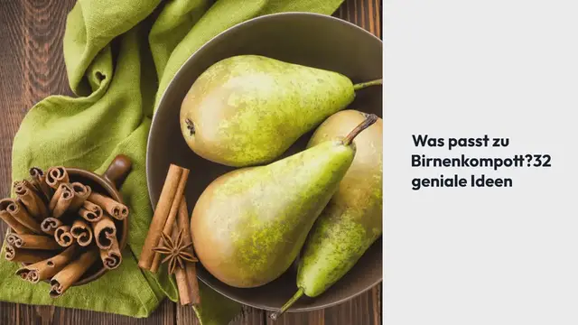 Video thumbnail for Was passt zu Birnenkompott? 32 geniale Ideen