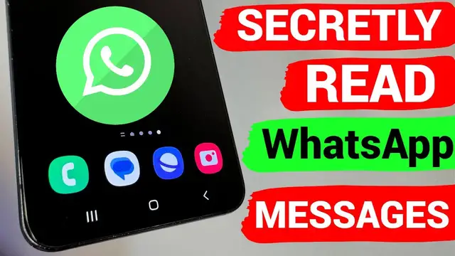 'Video thumbnail for How to SECRETLY READ MESSAGES in WhatsApp'