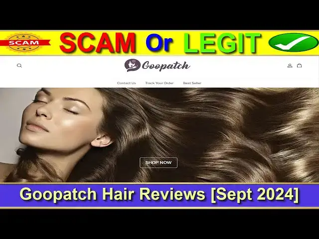 Video thumbnail for Goopatch Hair Reviews (Sept 2024) - Is Goopatch.Com A Scam Or Legit Site? Find Out! | Product Review