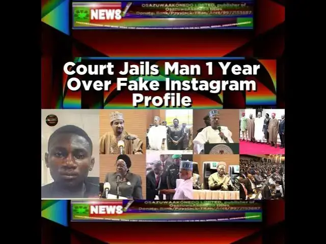 Video thumbnail for Court Jails Man 1 Year Over Fake Instagram Profile