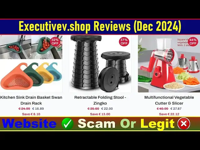 Video thumbnail for Executivev.shop Reviews Consumer Reports: Before Buy Check Executivev Is Scam Or Legit? |