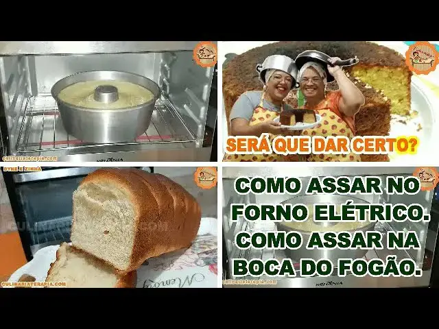 Video thumbnail for Como Assar Bolo no Forno Elétrico, Como Assar Bolo na Boca do Fogão, Assar Pão no Forno Elétrico