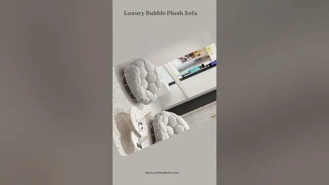 Video thumbnail for Luxury Bubble Plush Sofa | Modern Sofa #shorts