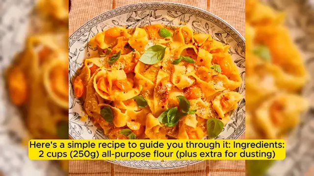 Video thumbnail for Flour, Eggs, and Magic_ Crafting Perfect Fresh Pasta
