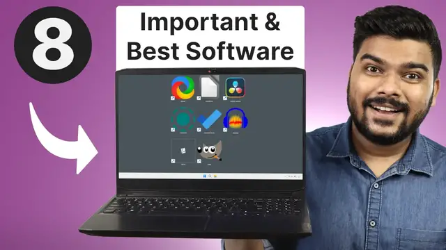 'Video thumbnail for 8 Important & Best Software for Windows Laptop/PC'