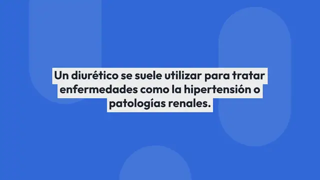 Video thumbnail for Diurético, ¿qué es y para qué sirve?