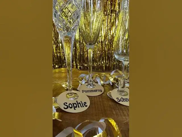 Video thumbnail for 🍾 Sektglas Anhänger basteln für Silvester mit dem Plotter super einfach