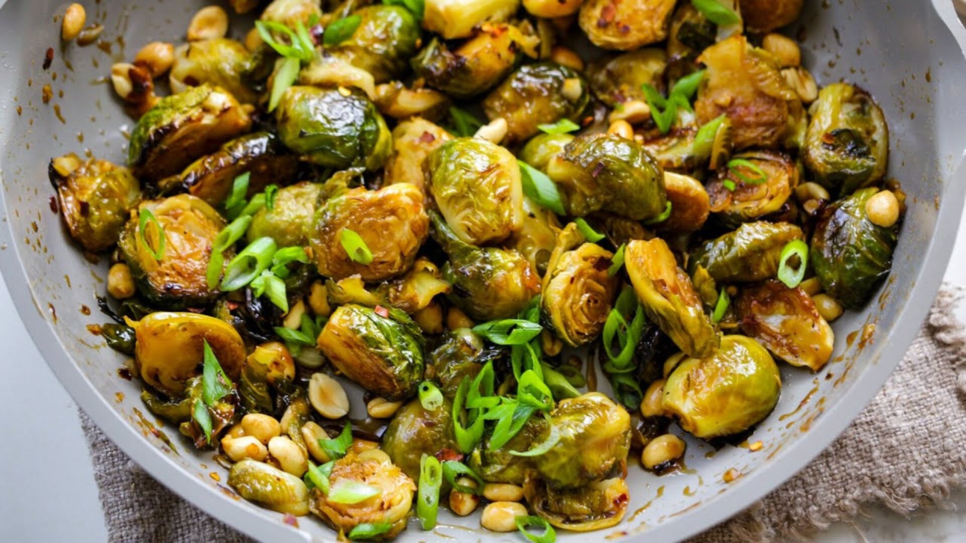 Video thumbnail for Kung Pao Brussels Sprouts Recipe