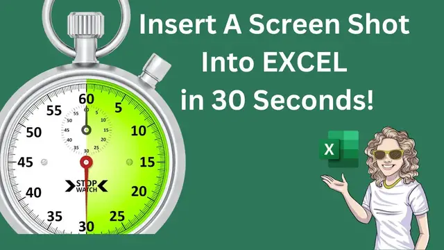 Video thumbnail for Excel Hacks: 30 Seconds To Insert Screen Shots!