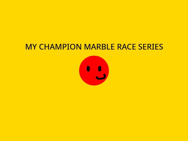 Video thumbnail for No voter for my Champion Marble Race yet