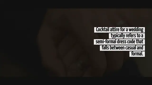 Video thumbnail for What Is Cocktail Attire For A Wedding