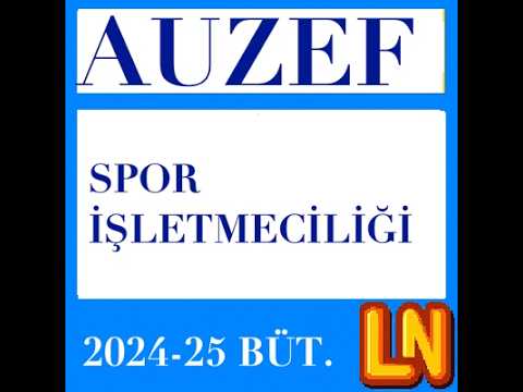 Video thumbnail for Spor İşletmeciliği 2024-2025 Bütünleme Sınav Soruları