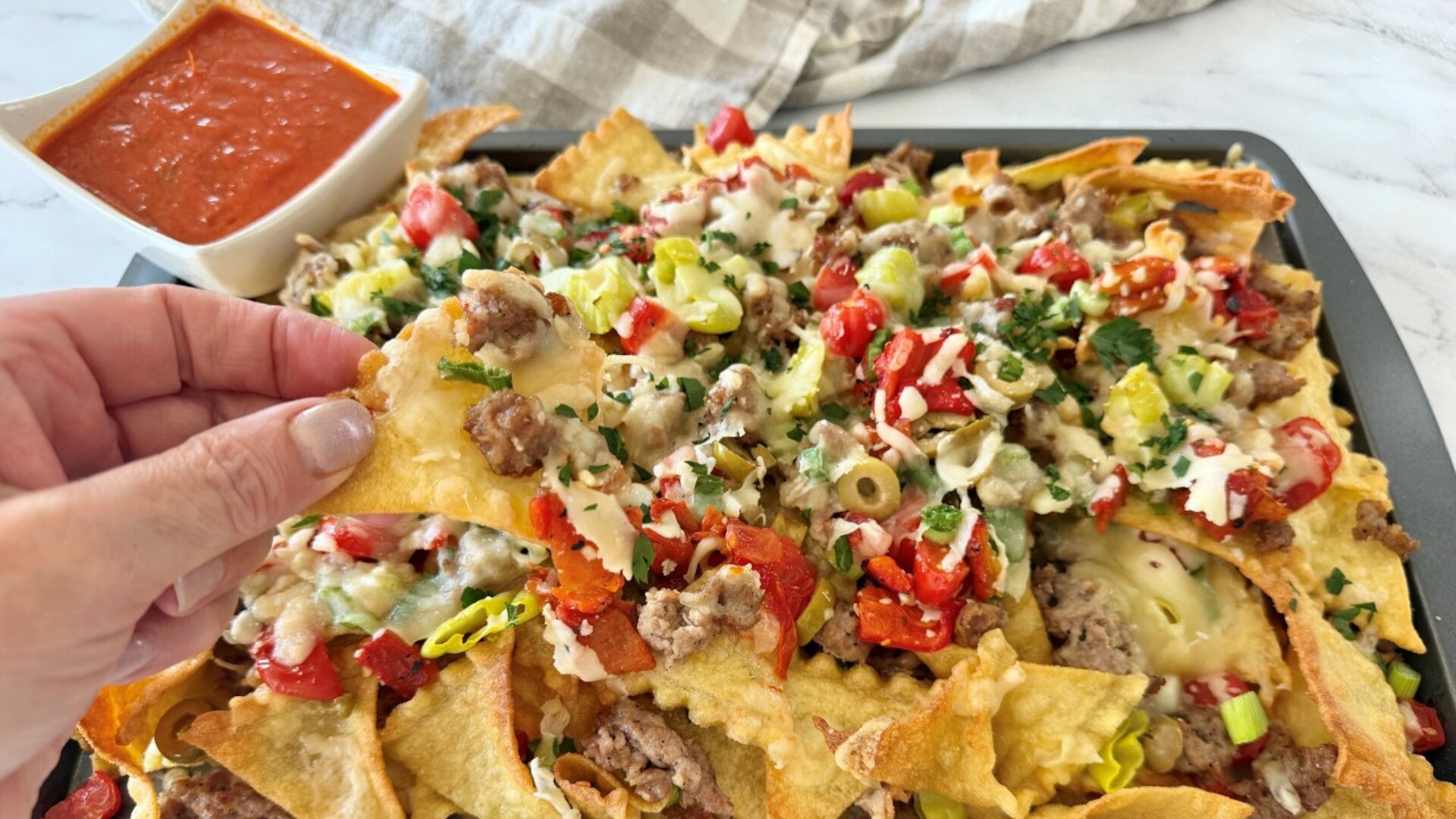 Video thumbnail for Move Over Classic Nachos: Italian Nachos Are Stealing The Spotlight