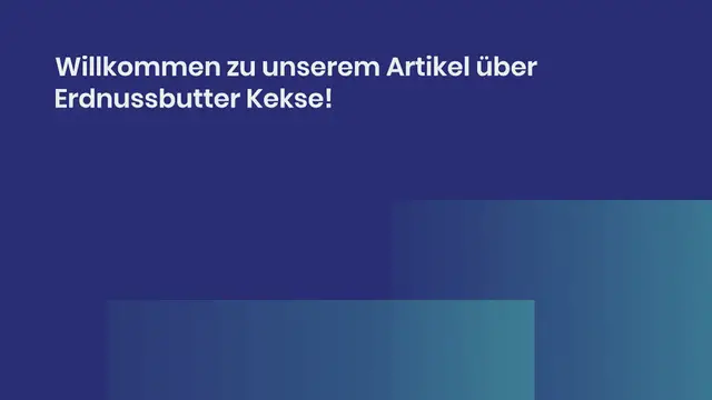 Video thumbnail for Leckere Erdnussbutter Kekse Rezepte entdecken