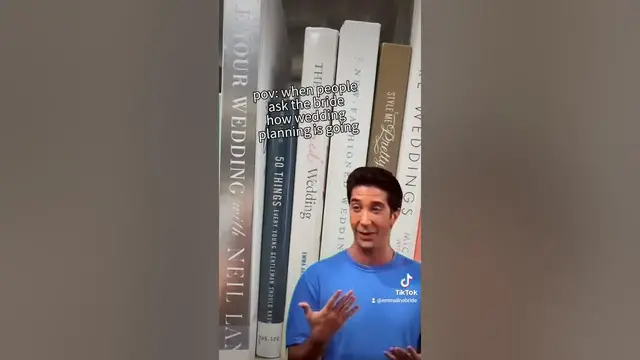 Video thumbnail for when people ask the bride how wedding planning is going ☺️