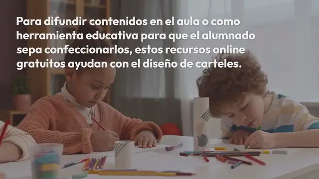 'Video thumbnail for Mejores recursos online gratuitos para crear carteles escolares'