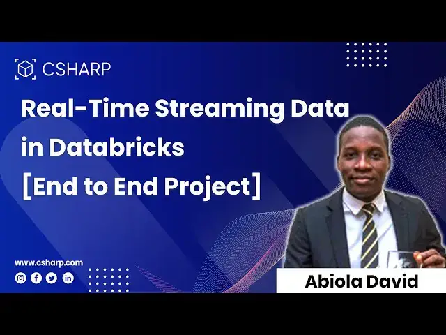 'Video thumbnail for Real-Time Streaming Data in Databricks [End to End Project]'