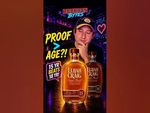 Video thumbnail for Elijah Craig 15-Year vs 18-Year Bourbon: Why Older Isn't Better 🥃