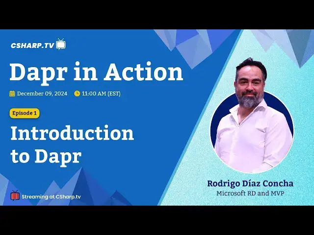'Video thumbnail for Introduction to Dapr: Dapr in Action - Ep. 1'