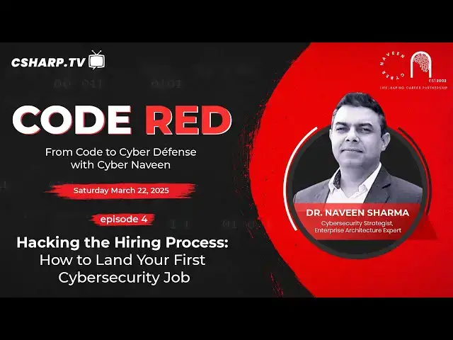 'Video thumbnail for Hacking the Hiring Process: How to Land Your First Cybersecurity Job - Code Red: Ep.4'