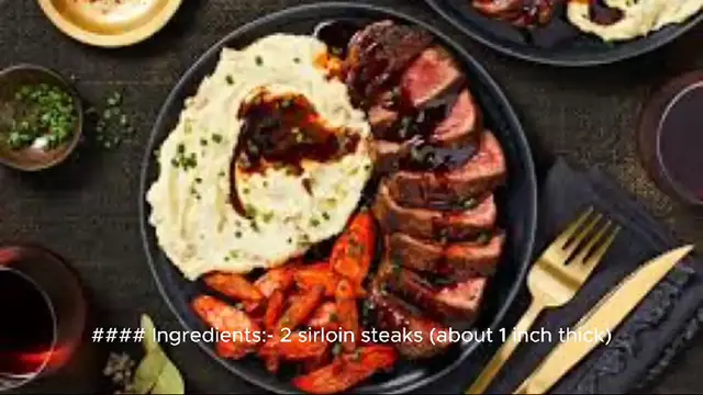 Video thumbnail for sirloin steak recipe