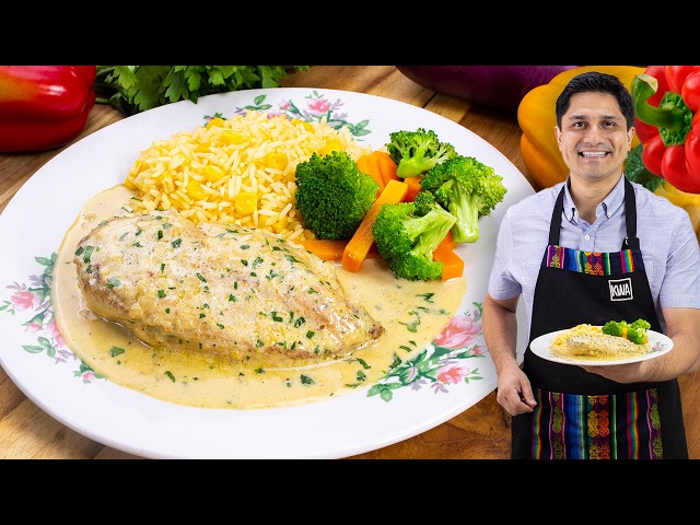 Video thumbnail for La receta de POLLO A LA CREMA más FACIL | KWA