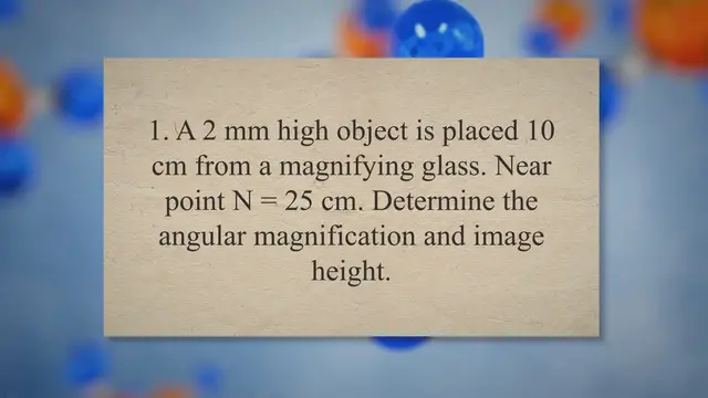 Video thumbnail for Optical instrument magnifying glass – problems and solutions