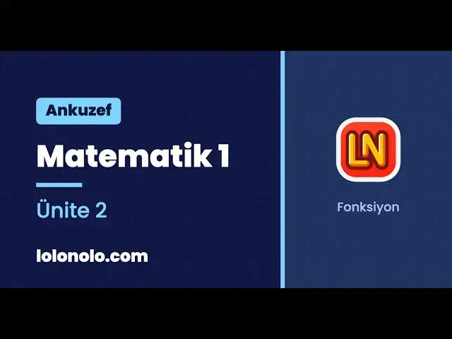 Video thumbnail for Ankuzef Matematik 1 Ünite 2 Deneme Sınavı