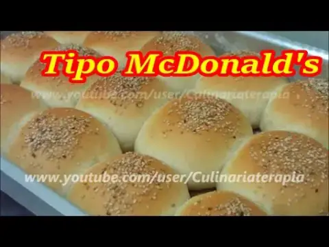 Video thumbnail for O VERDADEIRO PÃO PARA HAMBÚRGUER - Tipo McDonald's - Dyne e Zinha
