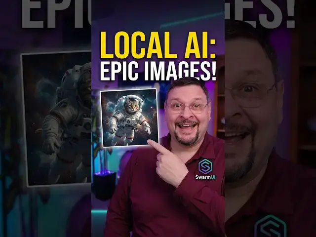 Video thumbnail for Generate EPIC Images Locally with SwarmUI! Easy AI Art #shorts