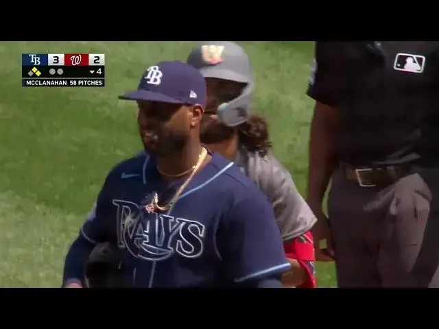 'Video thumbnail for Michael Chavis KNOCKS a RBI Single, Scoring Joey Meneses! | Washington Nationals | 4/5/2023'