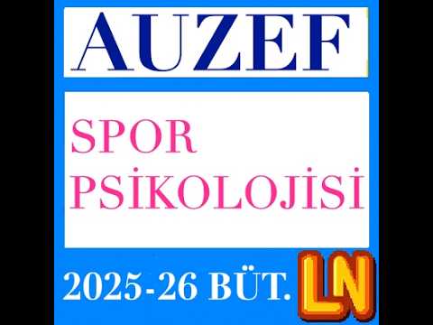 Video thumbnail for Spor Psikolojisi 2025-2026 Bütünleme Soruları