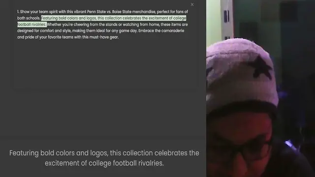 Video thumbnail for 1. Show your team spirit with this vibrant Penn State vs. Boise State merchandise, perfect for fans of both schools. Featuring bold colors and logos, this collection celebrates the excitement of college football rivalries. Whether you're